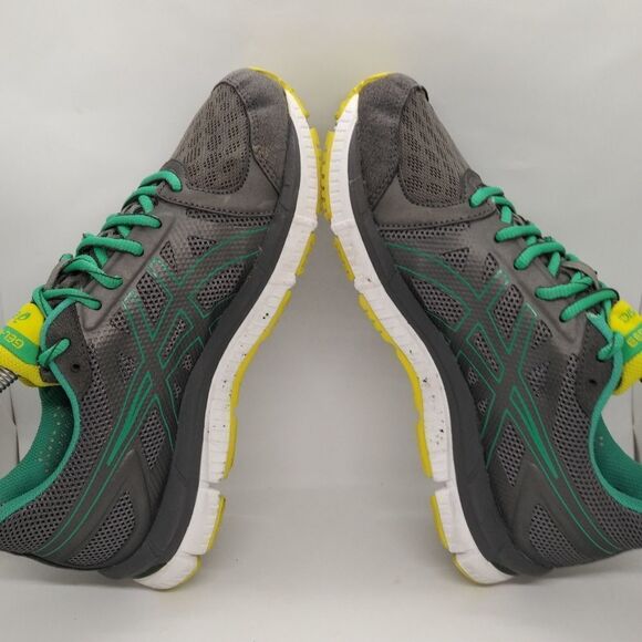 Asics Gel Neo 33 Running Sneakers Shoes Women's Size 7 Green, Yellow, Grey - Picture 5 of 8
